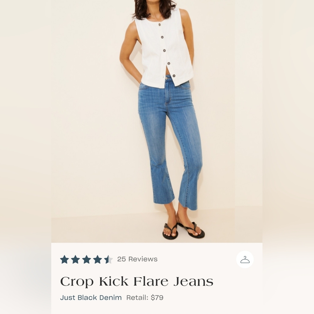 Anthropologie Just Black Brand Women's Light Blue Flare Jeans SIZE 27 NWT